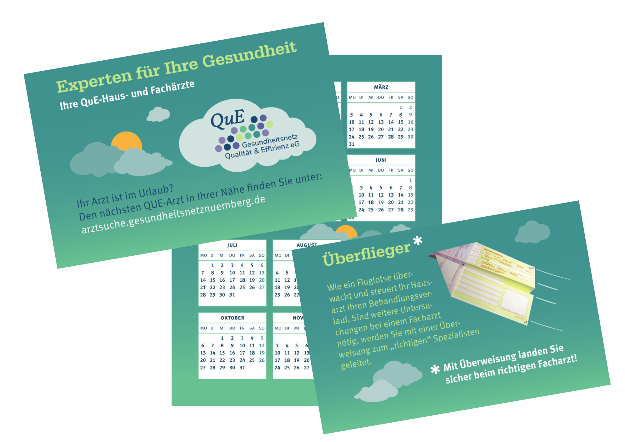 Jahreskalender Kartenformat „Experten für Ihre Gesundheit“