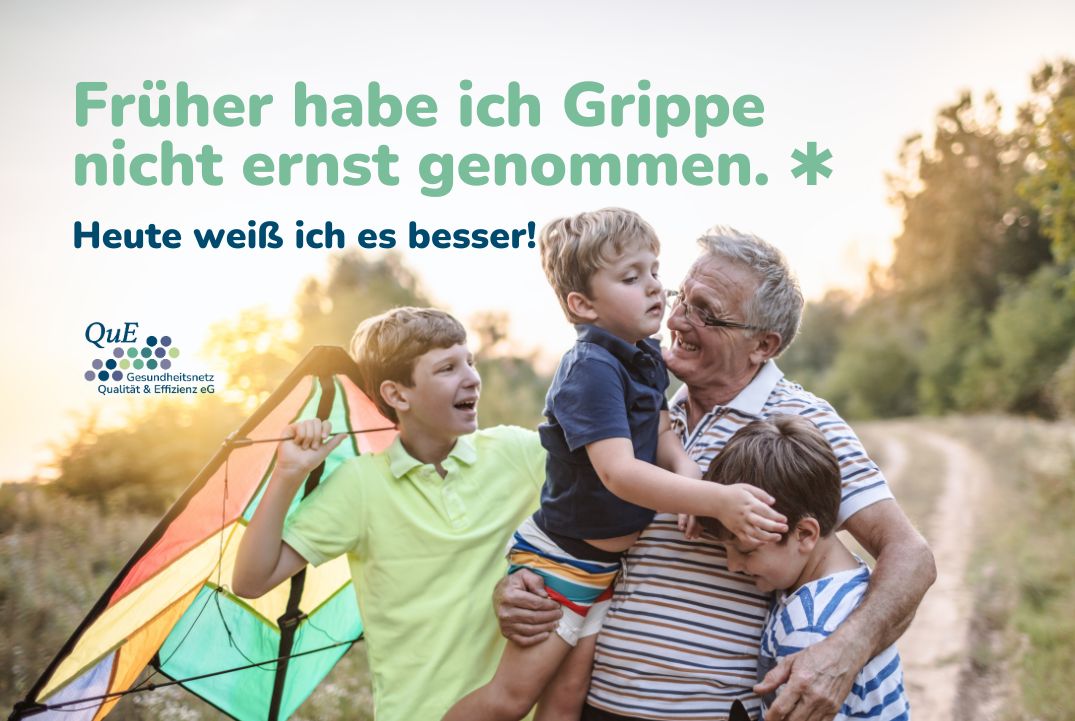 Visitenkarte "Früher habe ich Grippe nicht ernst genommen"